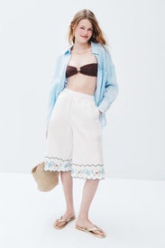 Coloured Embroidered Oversized Shorts by Stella Nova