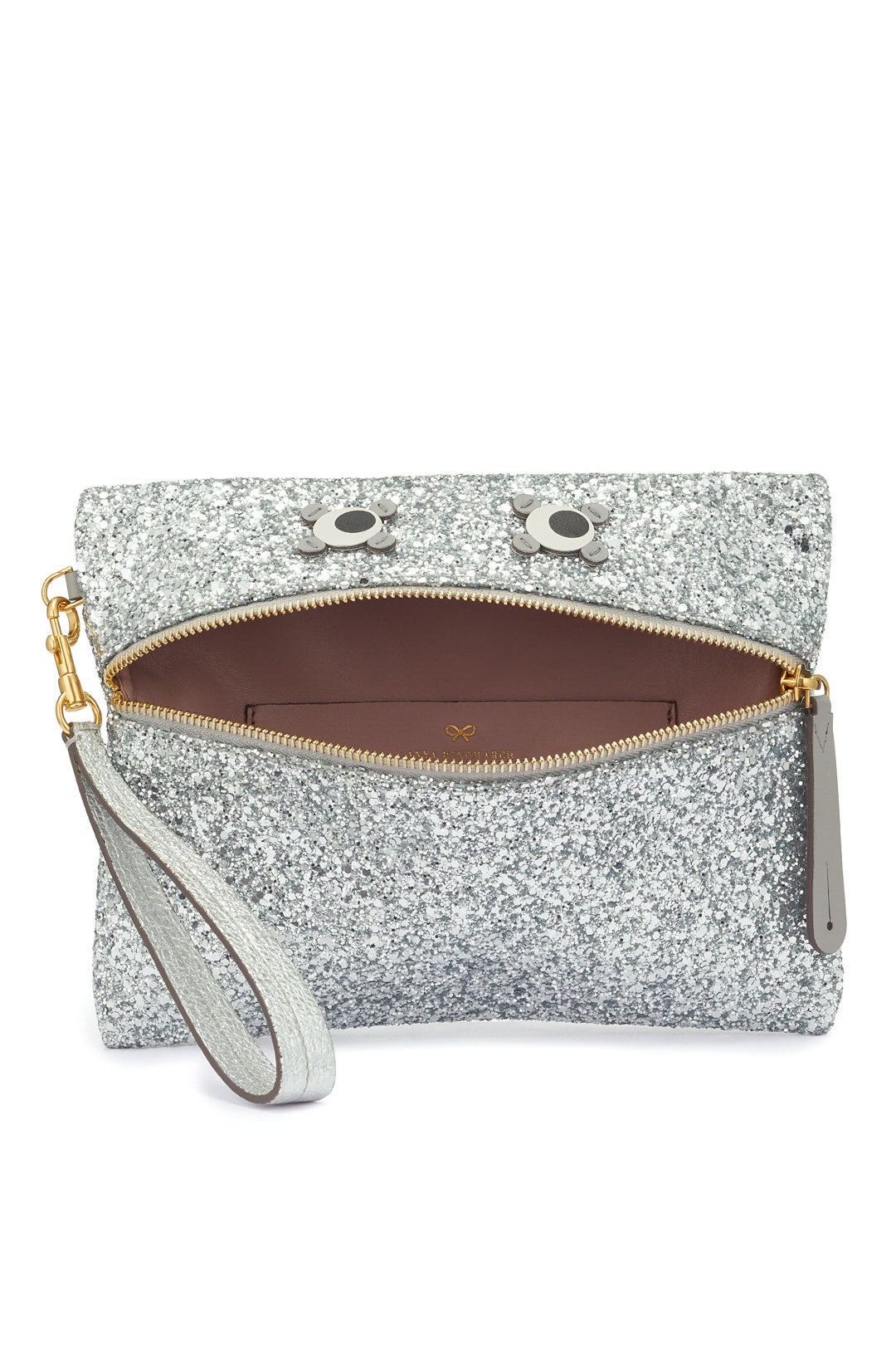 Glitter Circulus Eyes Clutch by Anya Hindmarch