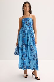 Strapless Maxi Dress by Jewel x Badgley Mischka