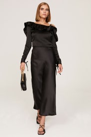 Ruffle Neck Top by Osman Yousefzada x RTR