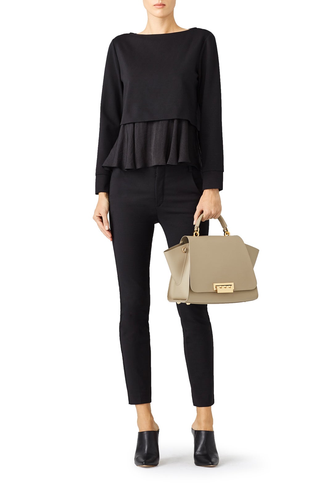 Black Layered Top by Slate & Willow 0