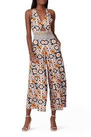 Crochet Print Jumpsuit by Temperley London