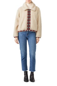 The Faux Sherpa Shepherd Coat by The Great.