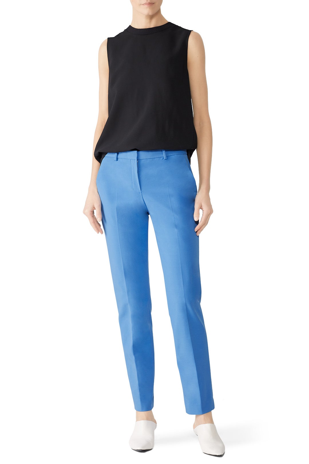 Blue Tailored Trousers by Theory 0