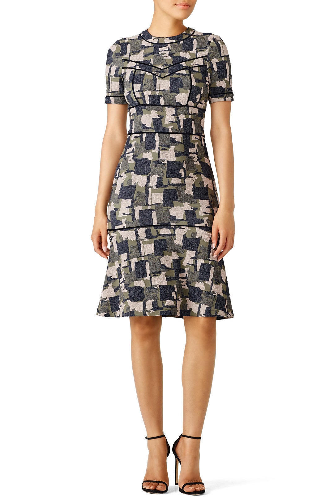 Camo Drop Waist Dress by Yigal Azrouël 0