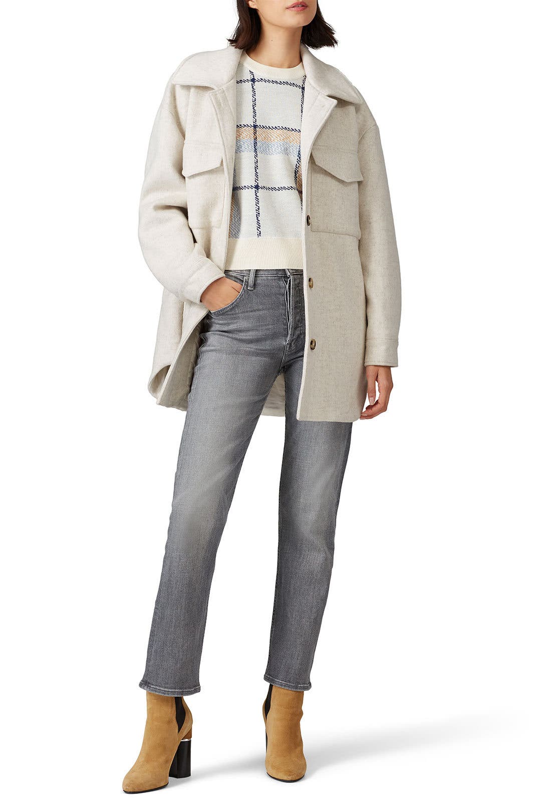 ジャケット・アウター herlipto Oddete Wool-Blend Coat Herlipto Odette Wool-Blend Coat