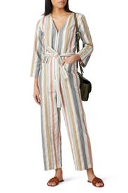 Tie Waist Zip Front Jumpsuit by Madewell