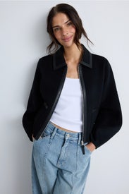 Solana Leather Trim Jacket by Mackage