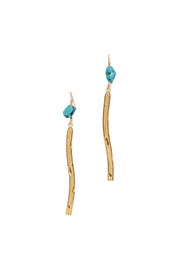 Gold Linear Earrings by Marni Accessories