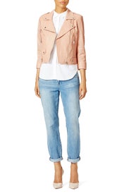 Blush Wes Moto Jacket by Rebecca Minkoff