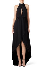 Black Halter Maxi by Saylor