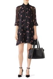 Black Flower Petal Dress by Slate & Willow