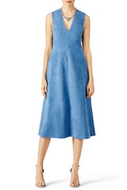 Blue Castora Dress by Tibi