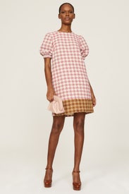 Houndstooth Mini Dress by Toccin