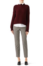 Brown Varva Pants by Trina Turk