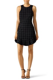 Black Windowpane Dress by Adelyn Rae