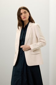 Linen Blend Relaxed Blazer by Club Monaco