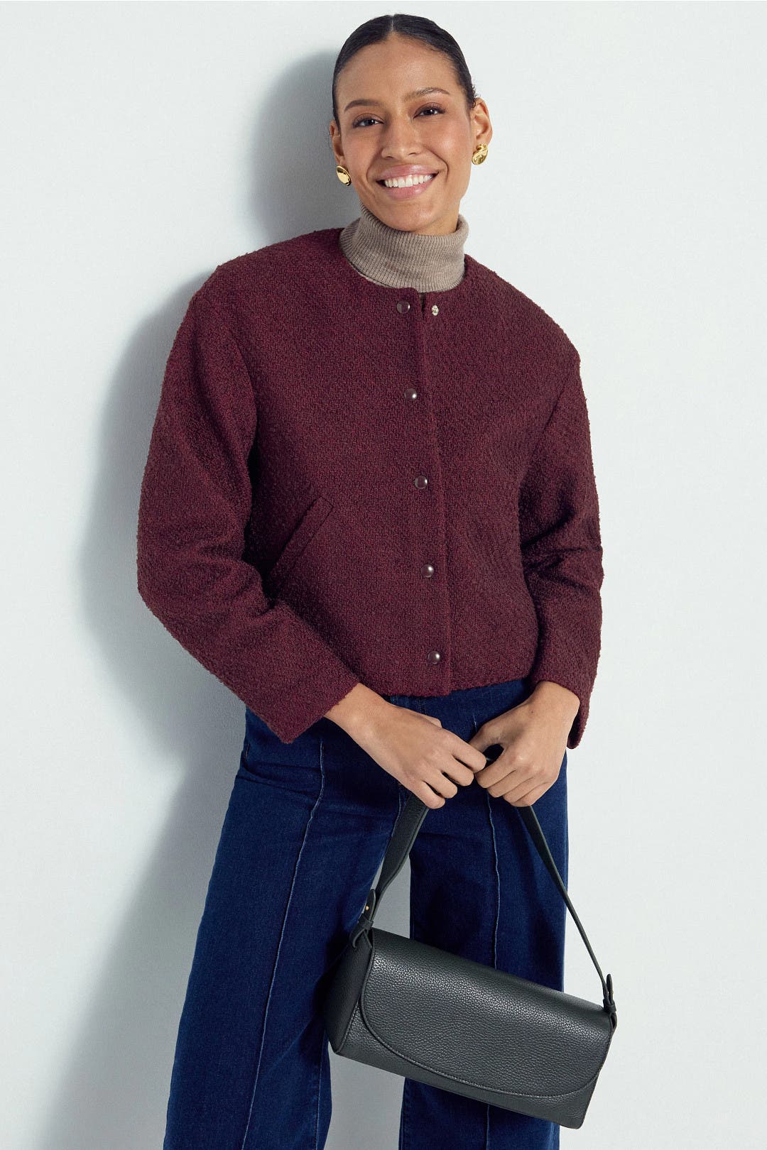 Purple Tweed Jacket by Madewell | Rent the Runway