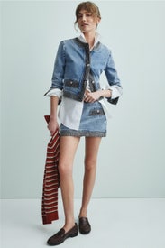 Washed Denim Mini Skirt by Moschino Jeans