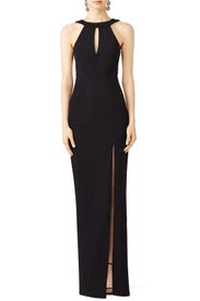 Sleek Ponti Split Gown by Nicholas