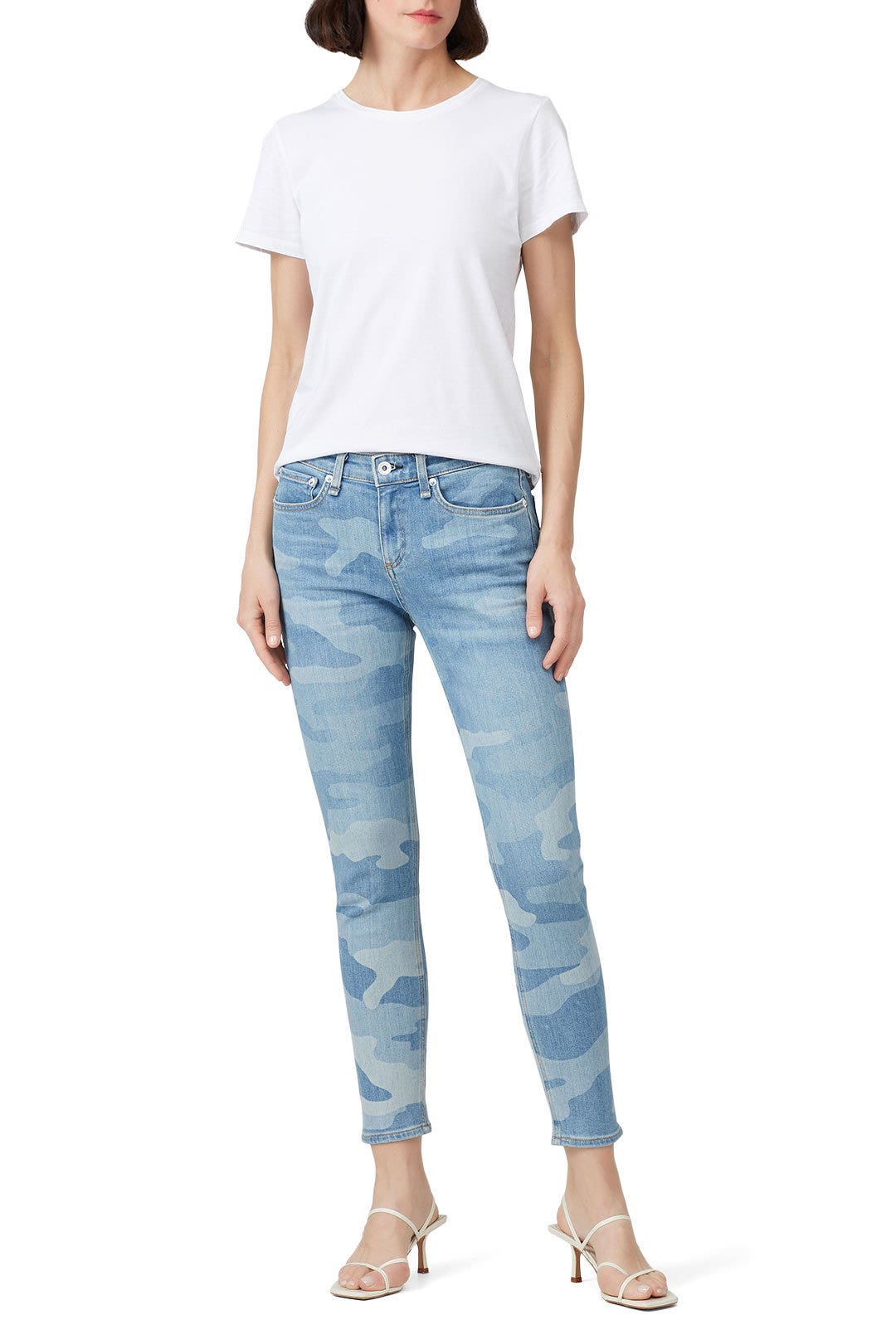 Cate Mid Rise Ankle Skinny Jeans by rag & bone JEAN 0
