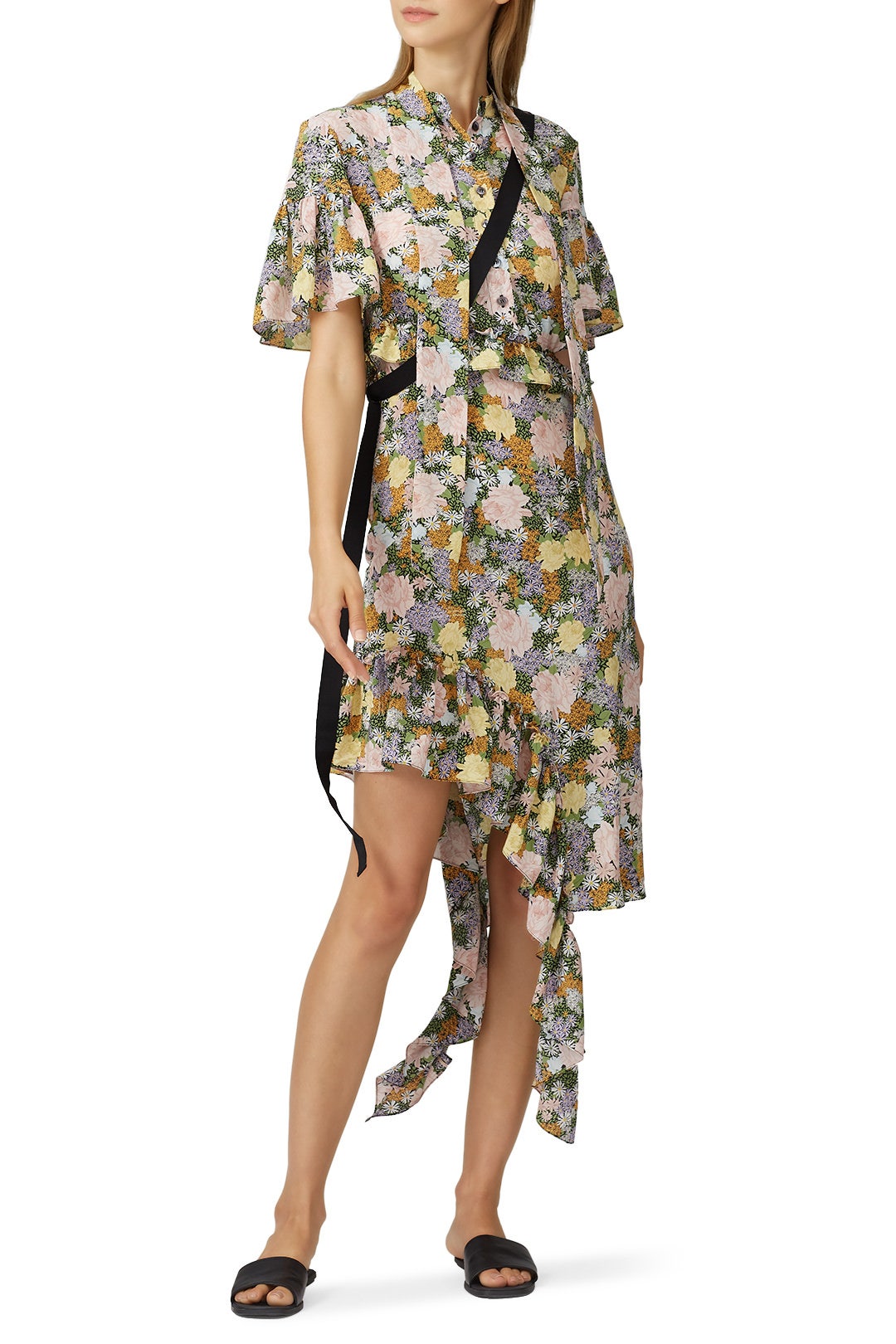 Split Frill Dress by rokh 0