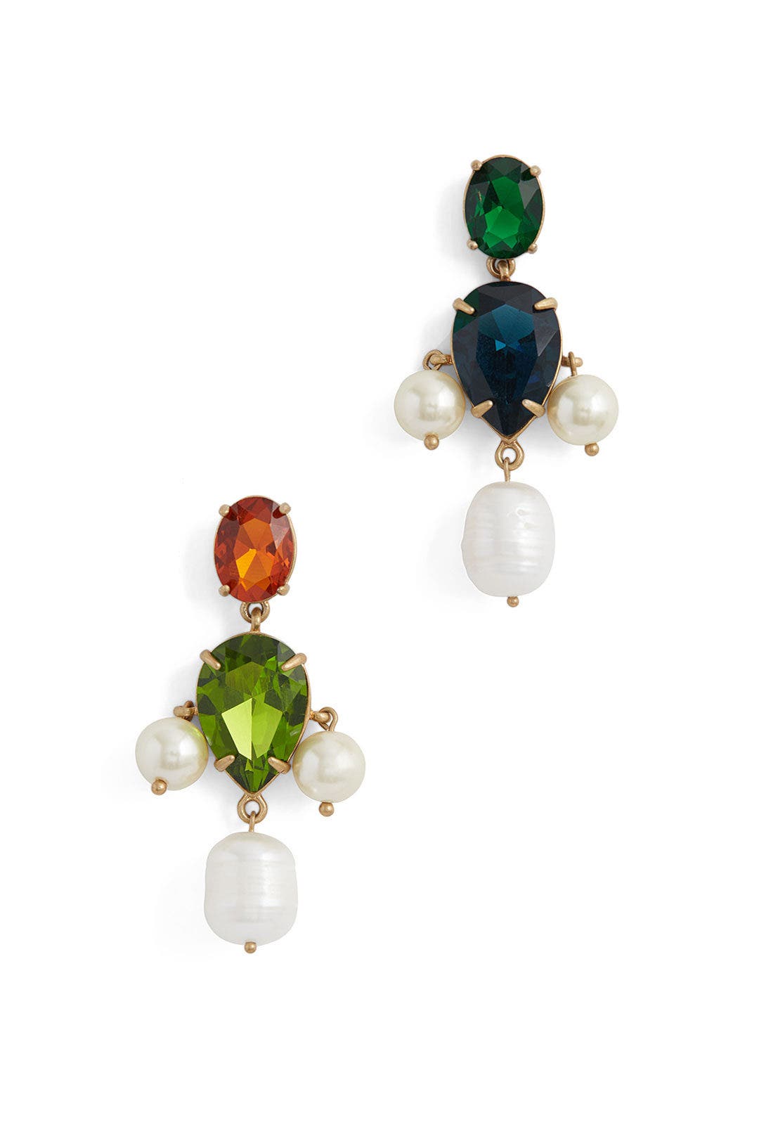 Pearl Multi Stone Drop Earrings by Tory Burch Accessories