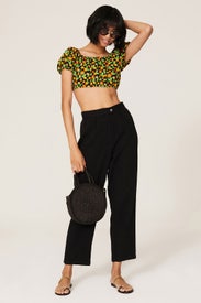 Bardot Crop Top by CAROLINE CONSTAS