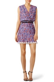 Poppy Printed Georgette Dress by Carven