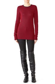Striped Crew Neck Pullover by DEREK LAM