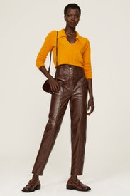 Orange Collared Sweater by 525 America