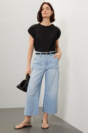 Utility Soft Barrel Jeans by LE JEAN