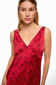 Floral Satin Charmeuse Cowlback Gown by Lauren Ralph Lauren