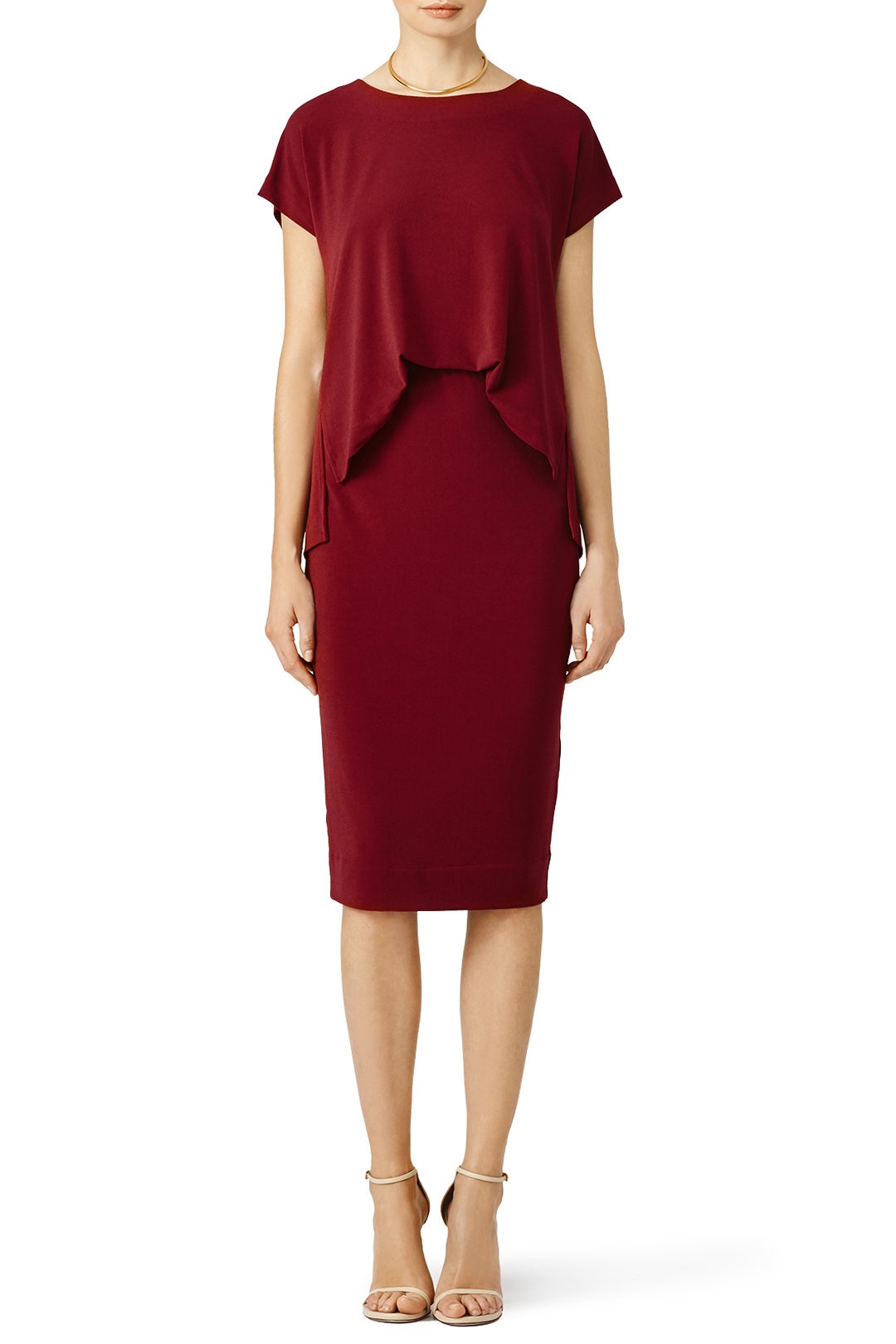 Burgundy Bixia Dress by By Malene Birger 0