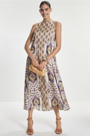 Talitha Sleeveless Midi Dress by MISA Los Angeles