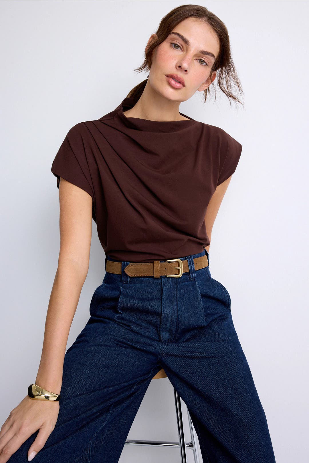 Draped Tie Sleeve Blouse by Osman Yousefzada x RTR | Rent the Runway