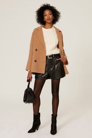 Leandro Leather Shorts by ba&sh