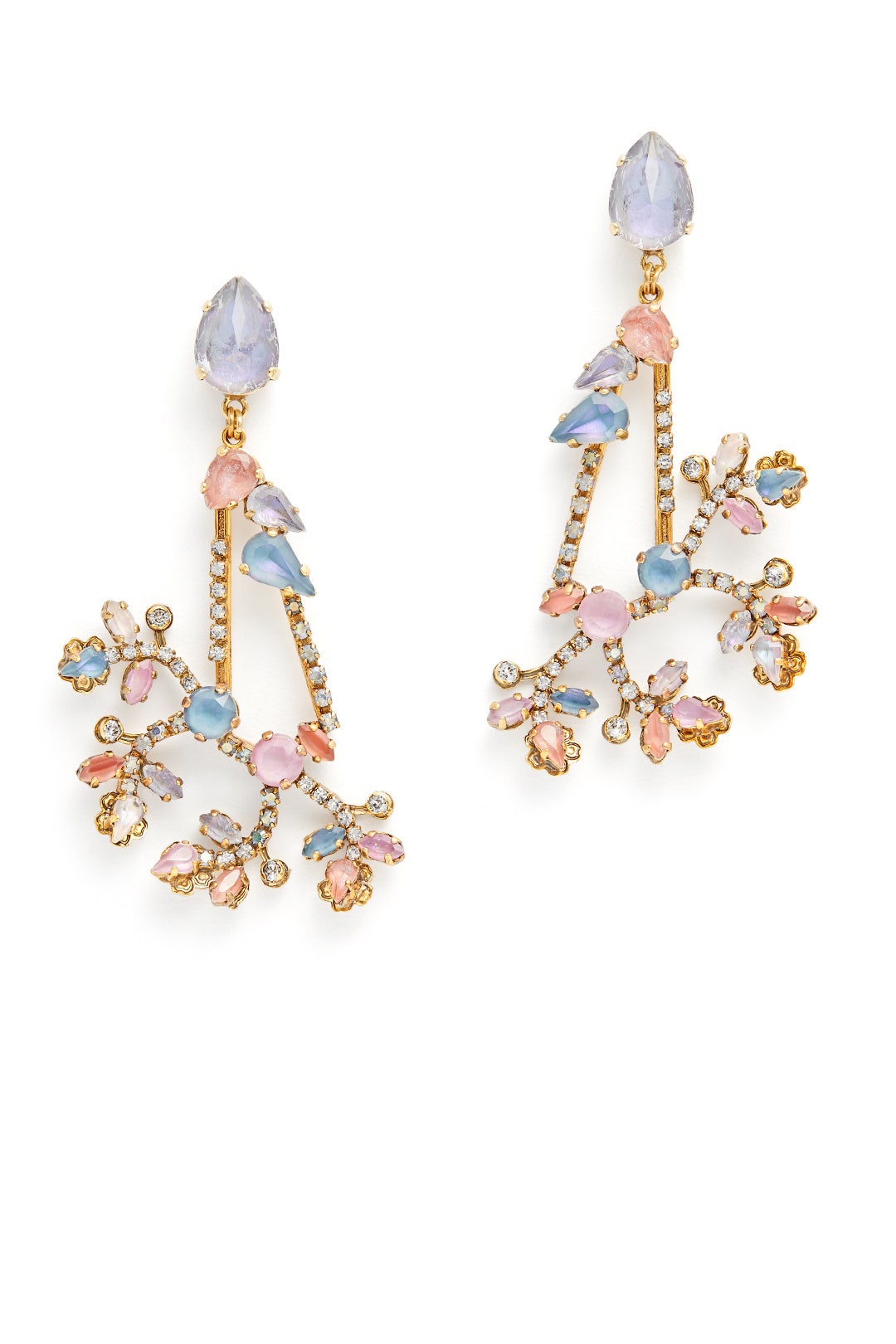 Spring Twig Earrings by Erickson Beamon