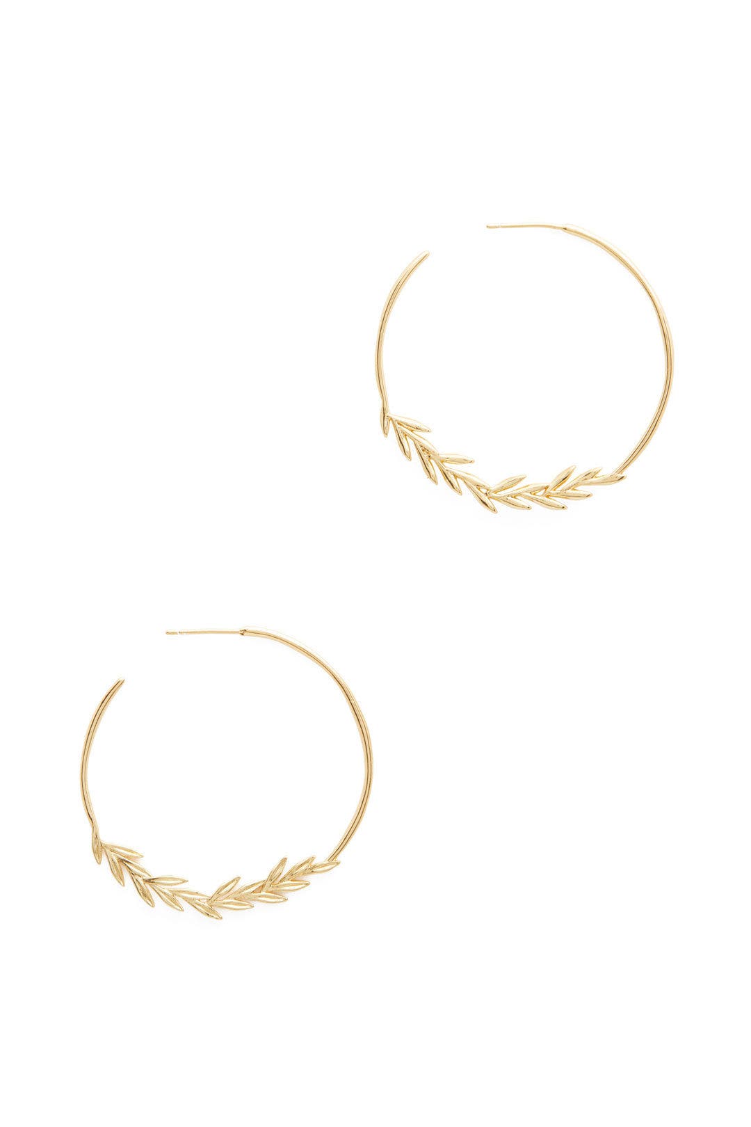 Gold Willow Hoop Earrings by Gorjana Accessories
