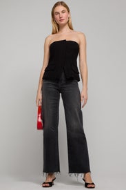 Grey Column Jeans by LE JEAN