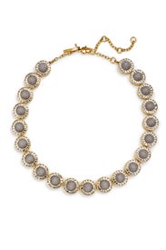 Crystal Sundial Necklace by Lele Sadoughi