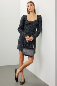 Seamed Long-Sleeve Mini Dress by Madewell