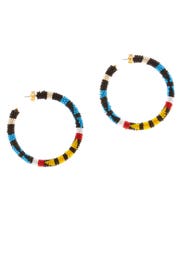 Beaded Hoop Earrings by Oscar de la Renta