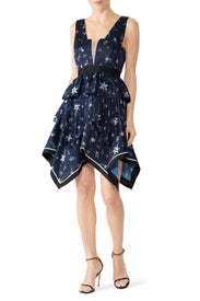 Star Handkerchief Dress by Self-Portrait