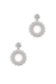 Small Crystal Drop Hoops by Slate & Willow Accessories