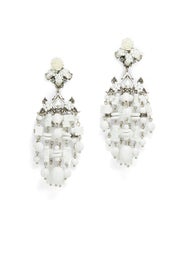 White Lionel Earrings by Dannijo
