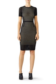 Perforated Mesh Dress by John + Jenn