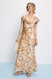 Floral Ruffled Gown by Lauren Ralph Lauren