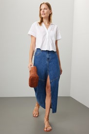 Cropped Button Down Top by Madewell