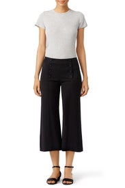 Black Sugarcane Crop Pants by Nanette Lepore